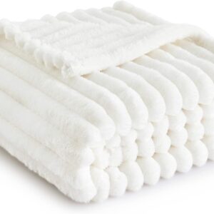 White Throw Blanket for Couch